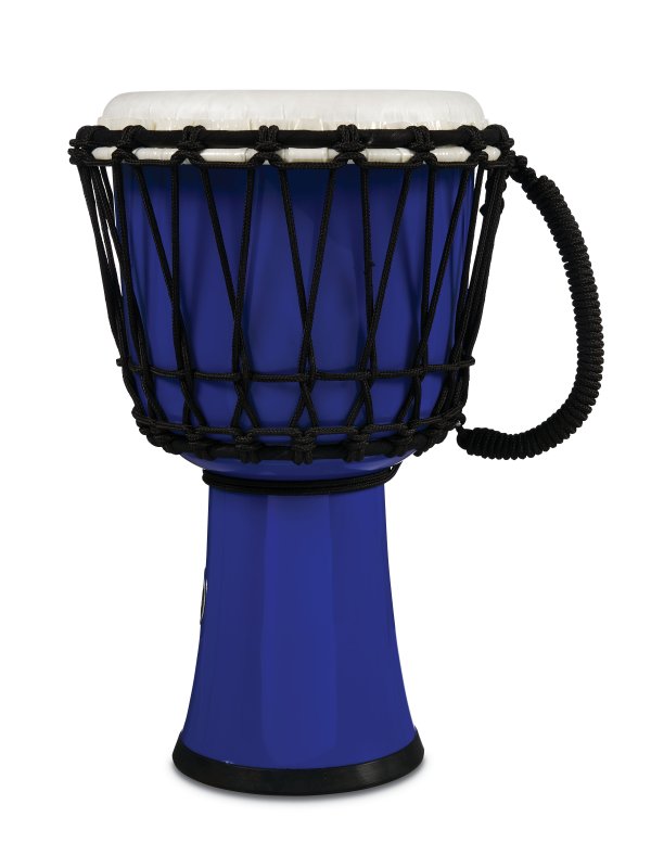 Latin Percussion - World 7" Rope Circle Djembe, Blue #LP1607BL