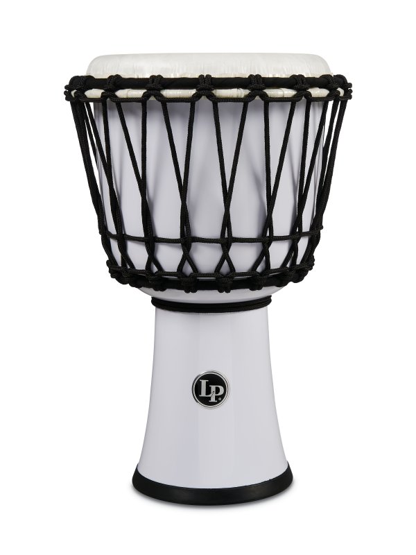 Latin Percussion - World 7" Rope Circle Djembe, White #LP1607WH
