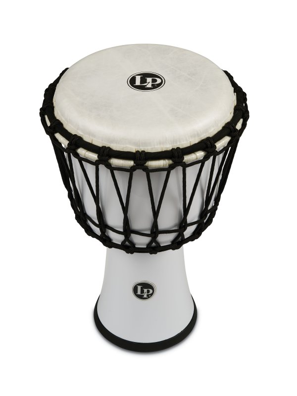 Latin Percussion - World 7" Rope Circle Djembe, White #LP1607WH