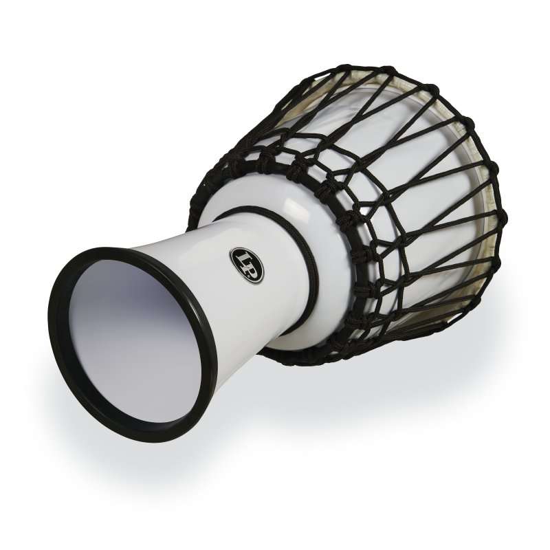 Latin Percussion - World 7" Rope Circle Djembe, White #LP1607WH