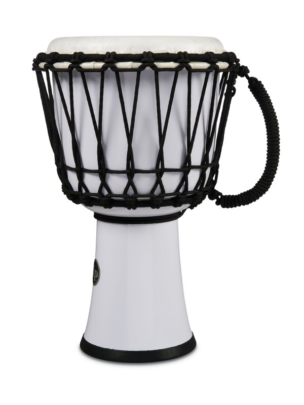 Latin Percussion - World 7" Rope Circle Djembe, White #LP1607WH