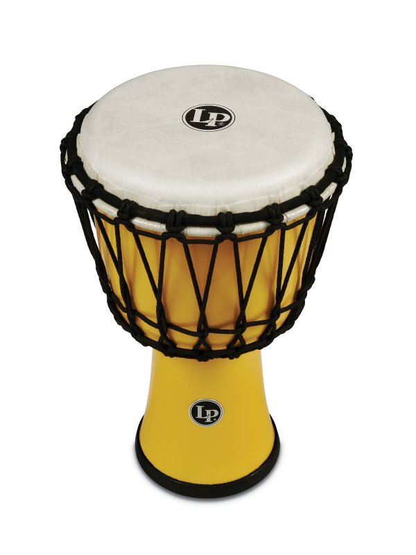 Latin Percussion - World 7" Rope Circle Djembe, Yellow #LP1607YL