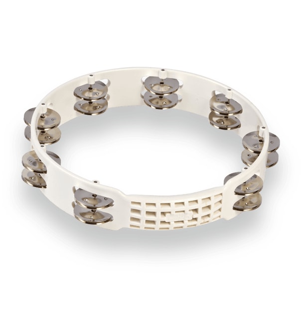 Latin Percussion - Aspire 10" Plastic Tambourine, White #LPA192