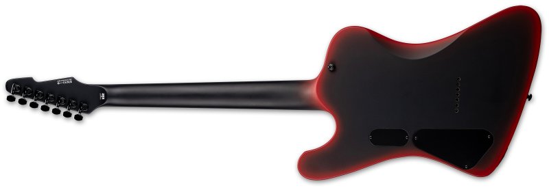 ESP - Phoenix-7 Baritone Black Metal 7-String Electric Guitar, Black Red Burst Satin #LPHX7BBKMIIBLKREDBS