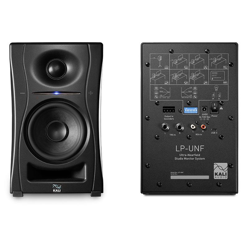 Kali Audio - 4.5" Ultra Nearfield Monitor System With Bluetooth, Black (Pair) #LPUNF