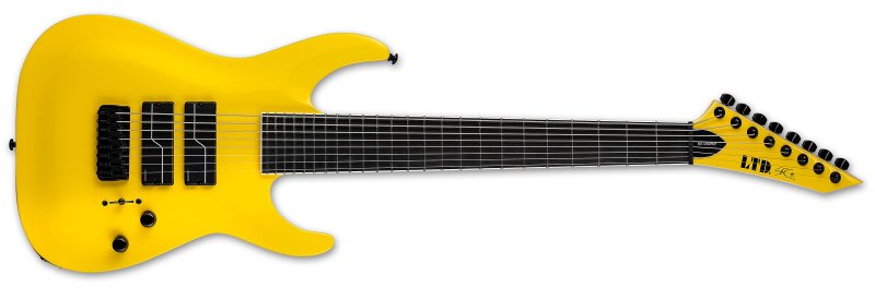 ESP - LTD SC-608 Baritone Electric Guitar, Yellow #LSC608BYELF1