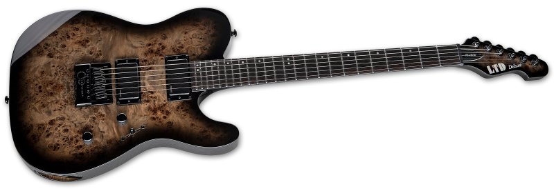 ESP - TE-1000 EverTune Electric Guitar, Charcoal Burst #LTE1000ETBPCHB