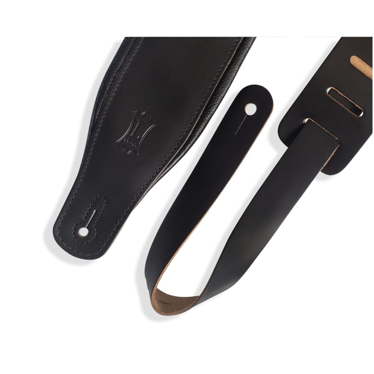 Levy's - Classics Series - Favorite Padded Black Leather - Black 3 – M26PDBLK-fr2