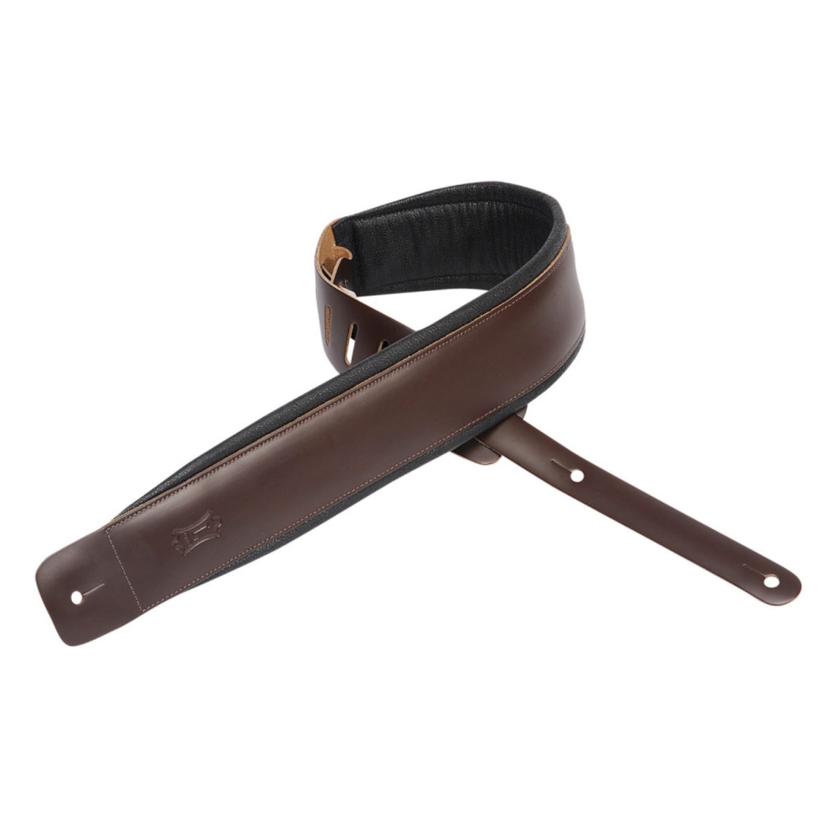 Levy's - HEIRLOOM SERIES Guitar Strap – Dark Brown - DM1PDDBR