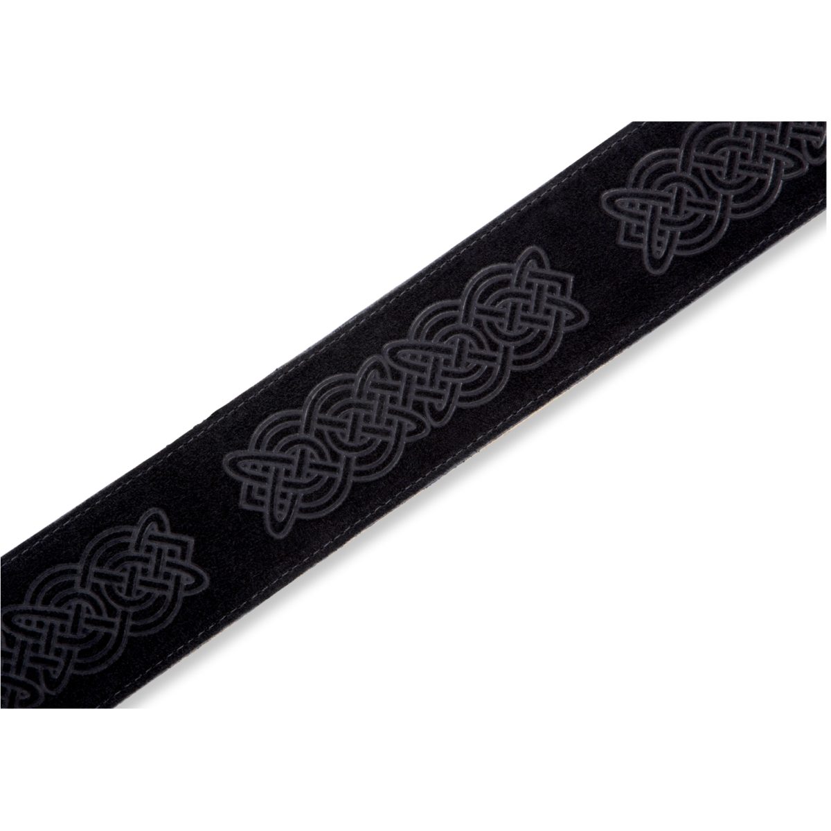 Levy's Textures Series - Celtic Knot Emboss Guitar Strap – Black - MS26CKBLK-prise2
