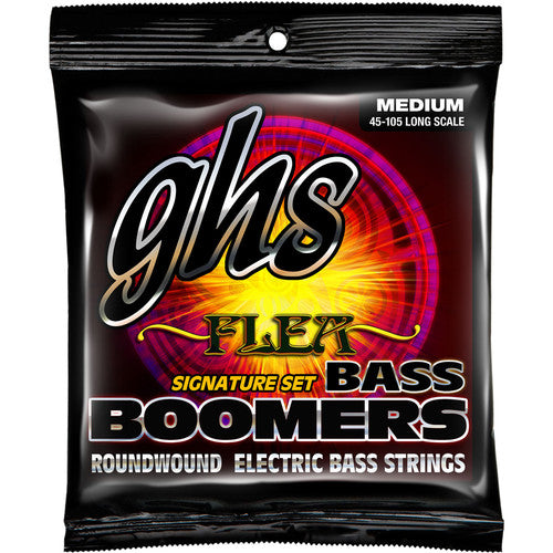 GHS - Flea Signature Bass Boomers Roundwound Electric Bass Guitar Strings (4-String Set, Long S #M3045F