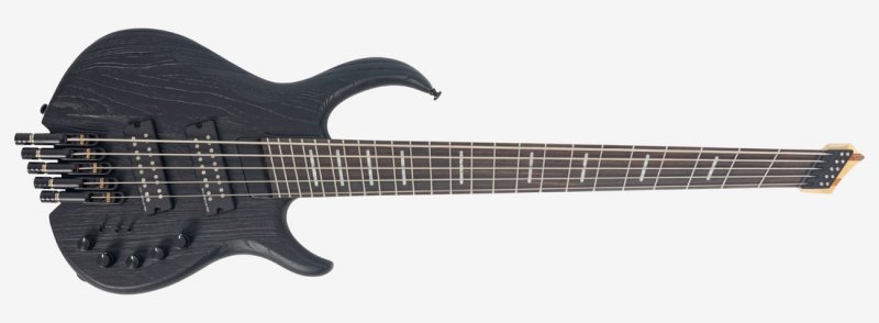 Sire - Sire Marcus Miller M6 5-String Headless Electric Bass, Black Satin #M6-HDL-5-BKS