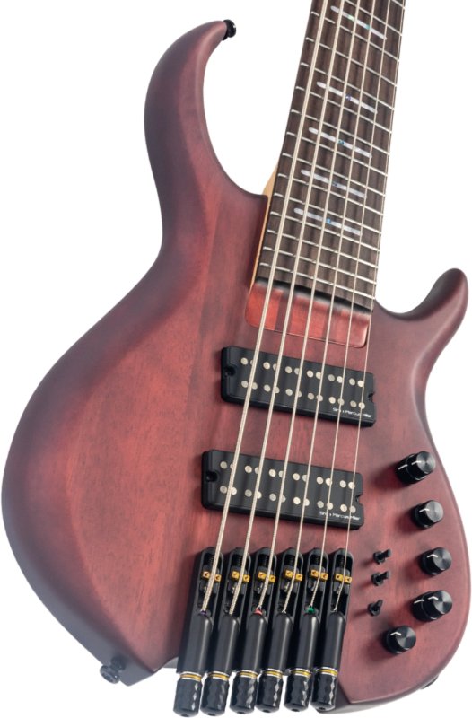 Sire - M6 Headless 6-String Bass Guitar with Marcus Heritage-3 Preamp, Mahogany Satin #M6-HDL-6-MAS