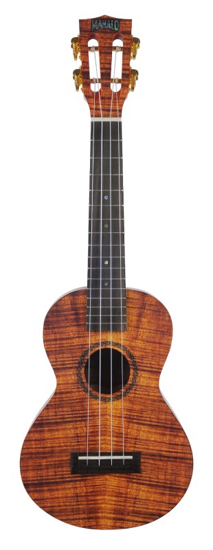 Mahalo - Artist Elite Series Photo Flame Koa Tenor Ukulele With Bag, Matt Finish #MA3KA