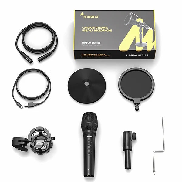 Maono - AU-HD300T USB/XLR Dynamic Broadcast Microphone