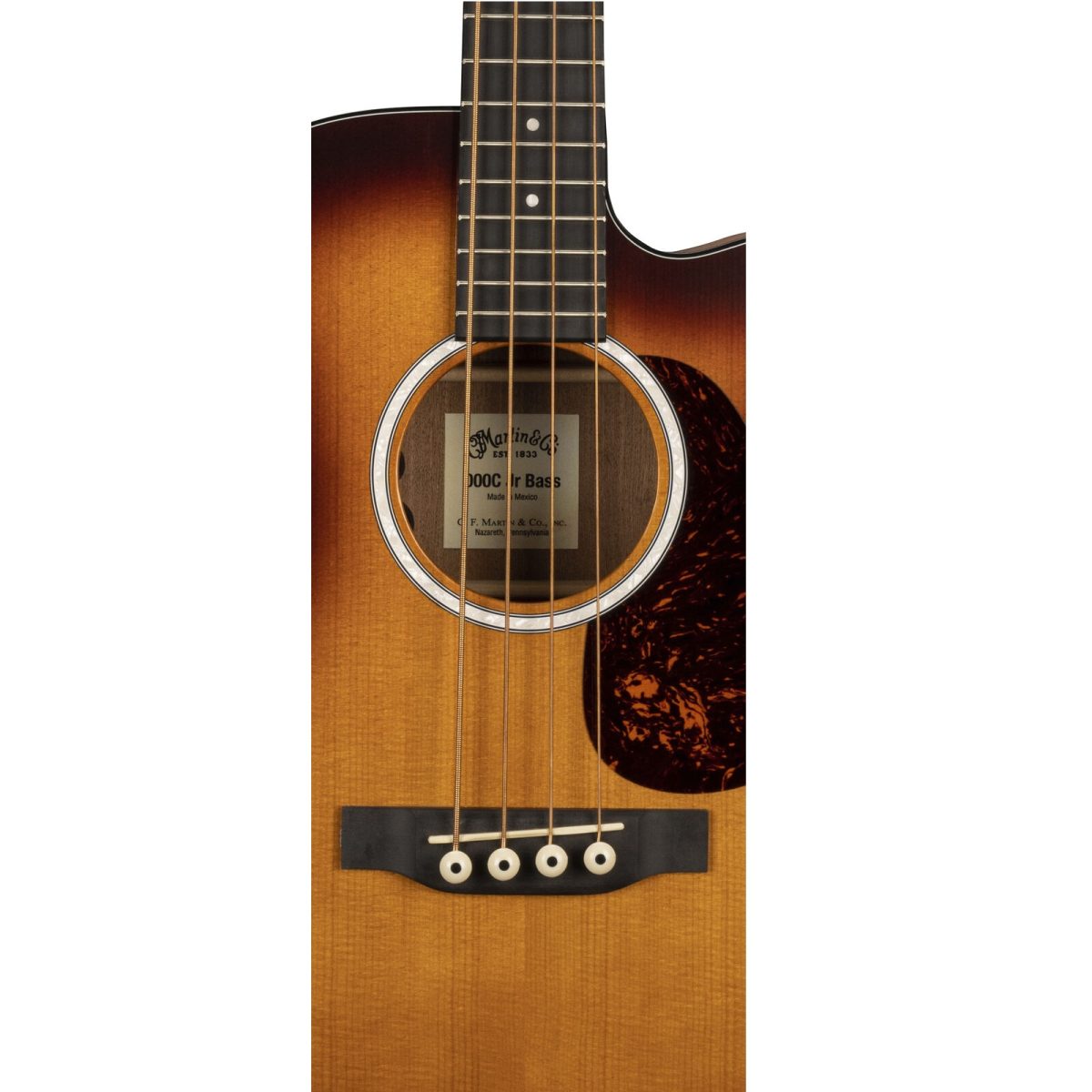 Martin - 000CJR-10E Bass Electro Acoustic - Burst