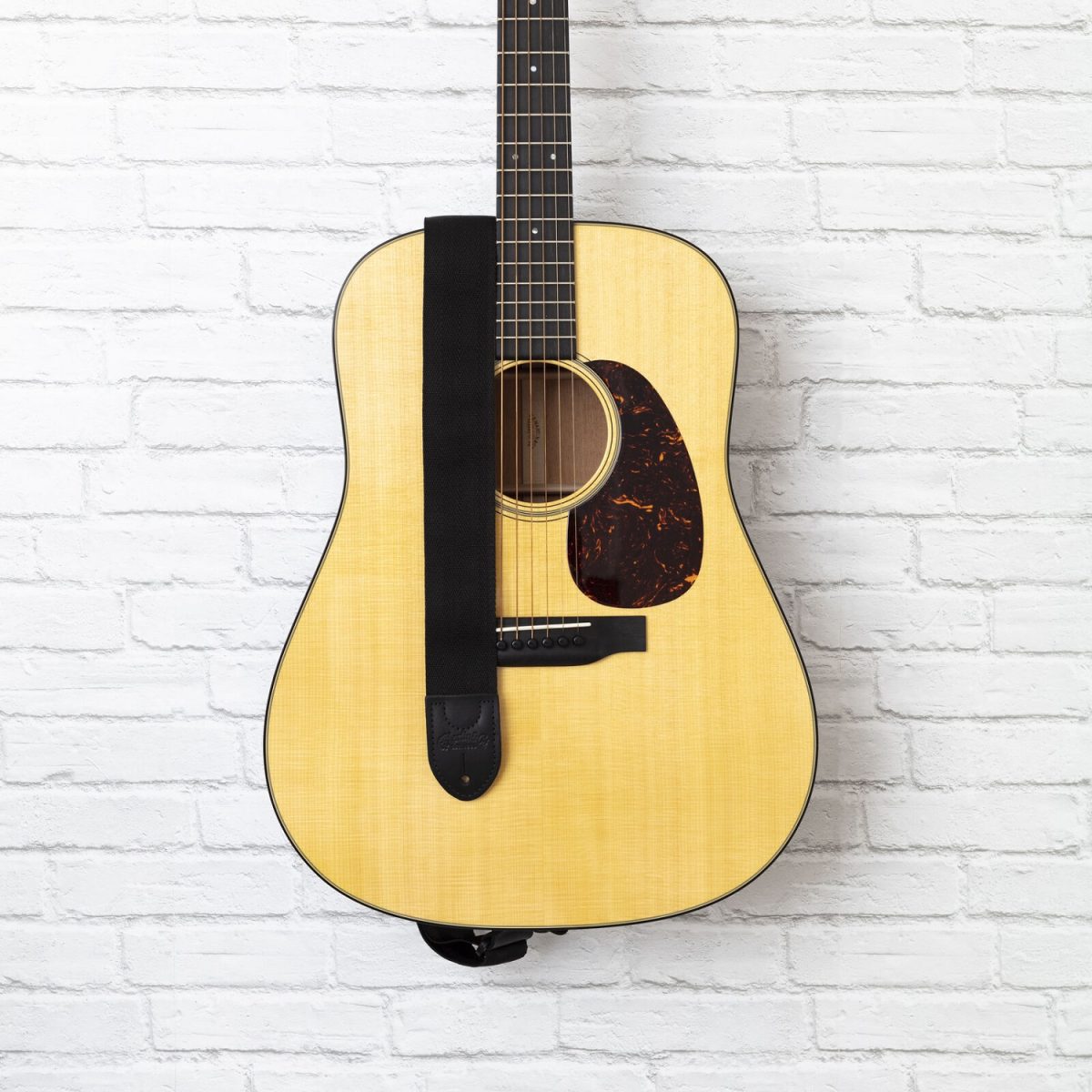 Martin - Basic Nylon Strap W/ Pick Holder - 18A0103 On Guitar