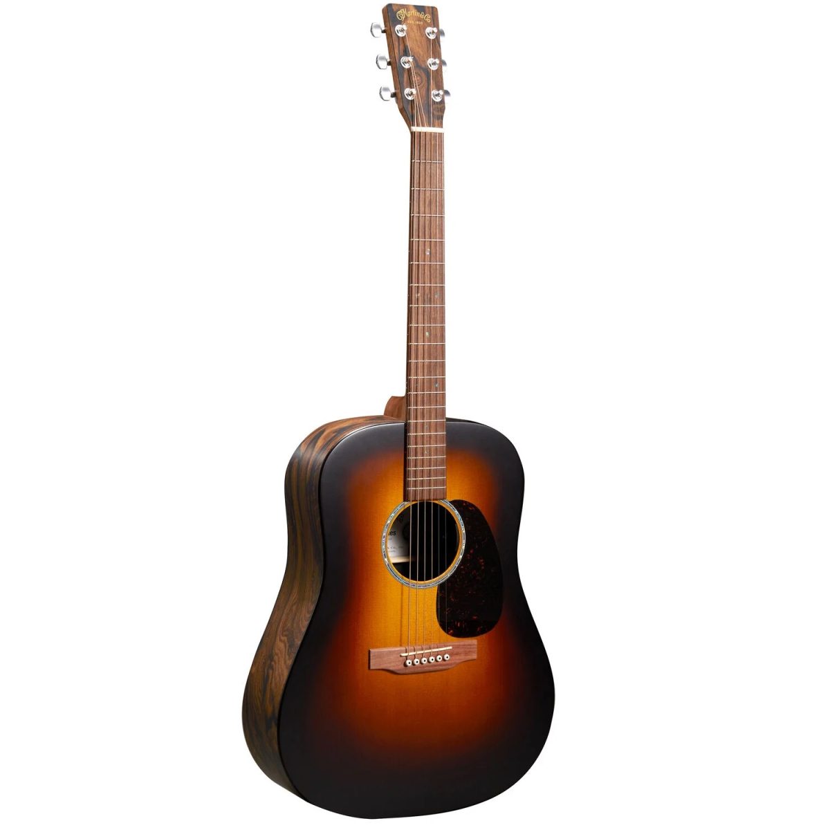 Martin - D-X2E Ziricote Burst - Spruce Top Acoustic-Electric X Series HPL Dreadnought