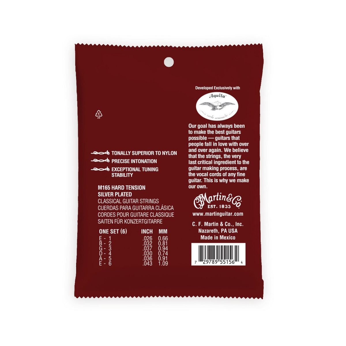 Martin - Classical Magnifico Premium Guitar Strings - Hard Tension Back