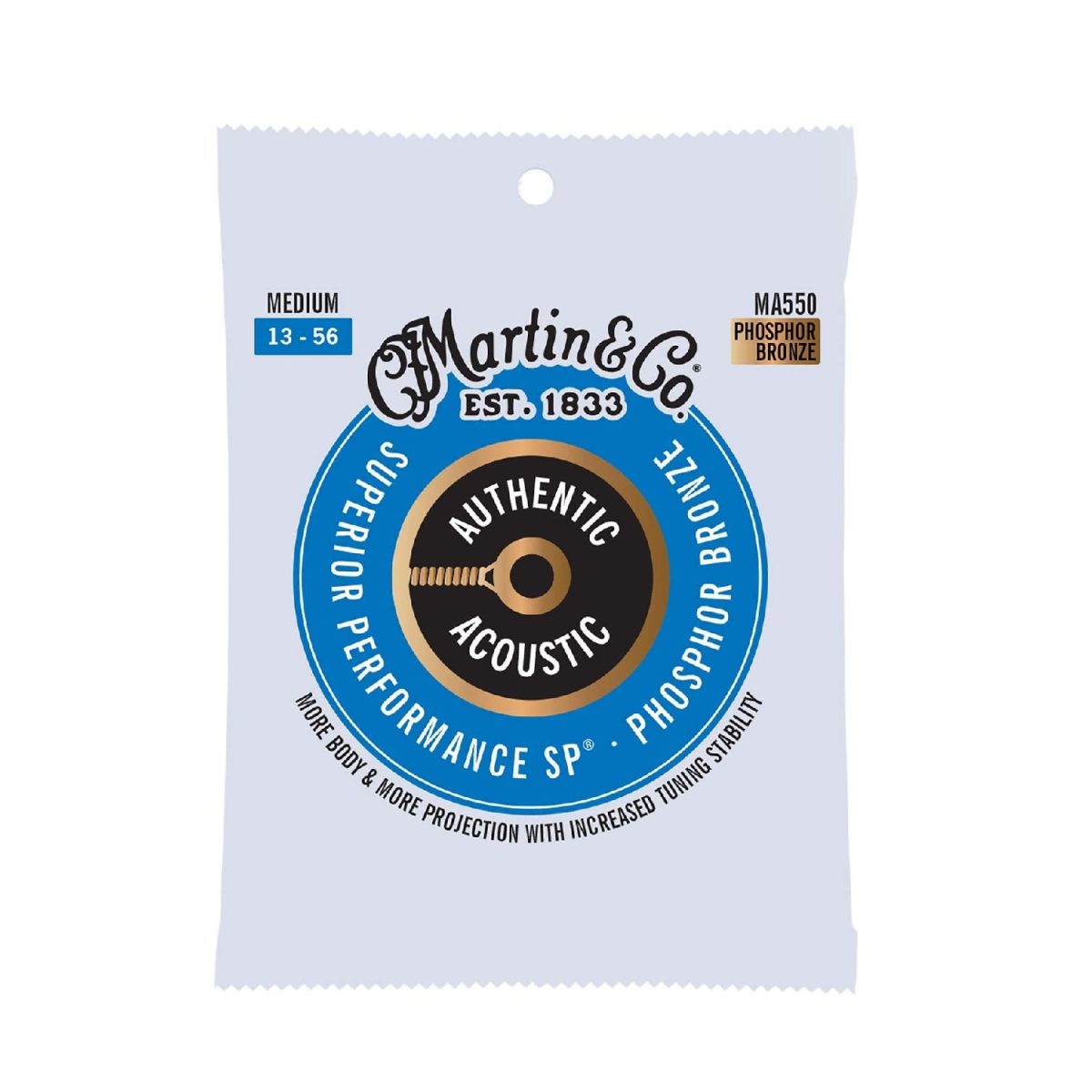 Martin - Authentic Acoustic SP® Guitar Strings Phospor Bronze 13-56