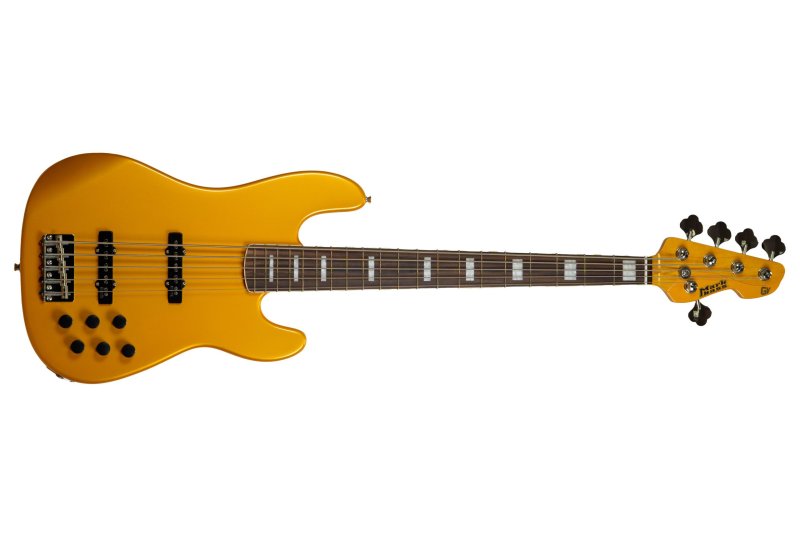 Markbass - GV 5 Gloxy 5-String Electric Bass, Metallic Yellow #MB-GV-5-GLOXY-MY-CR-RW
