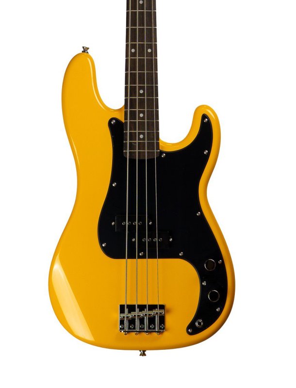 Markbass - 4-string P Style 34" Scale Electric Bass With Split-Coil PU & Bag, Yellow #MB-YELLOW-PB