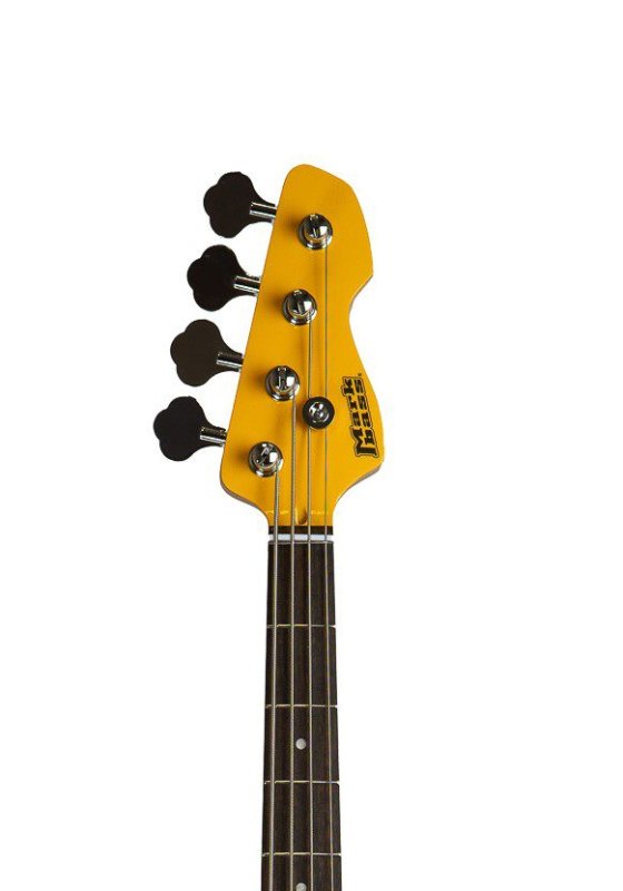 Markbass - 4-string P Style 34" Scale Electric Bass With Split-Coil PU & Bag, Yellow #MB-YELLOW-PB