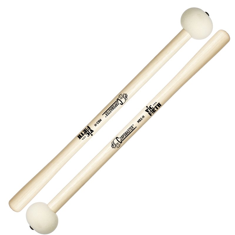 Vic Firth - Corpsmaster Medium Felt Bass Drum Mallets #MB2H