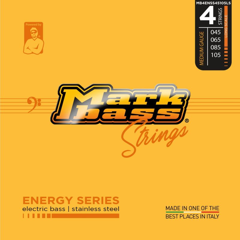 Markbass - Stainless Steel Long Scale Bass Strings, Medium Gauge #MB4ENSS45105LS