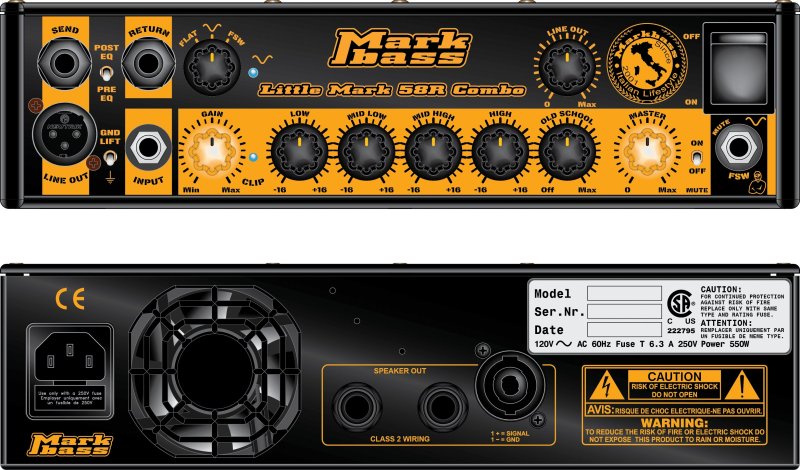 Markbass - 2×10” 300w Classic Ceramic Bass Combo Amp With Piezo Tweeter #MB58R-CMD102P