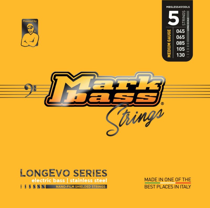 Markbass - Stainless Steel Nano-film Shielded Strings Long Lived (.045 - .130) #MB5LESS45130LS