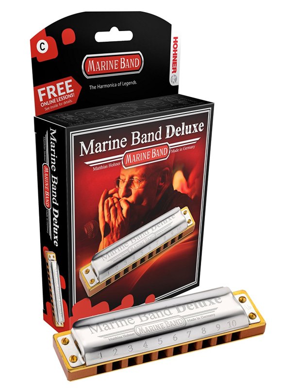Hohner - Hohner Marine Band Deluxe Harmonica, Key of E #MBDLX-E