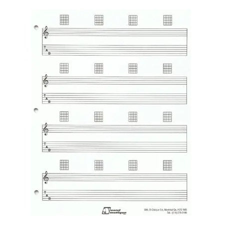 Staff Paper with Tab