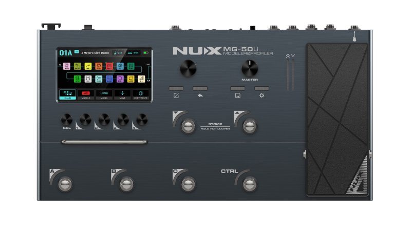 NUX - Amp Modeler and Guitar Effects Processor, Dark Blue #MG-50LI-DB