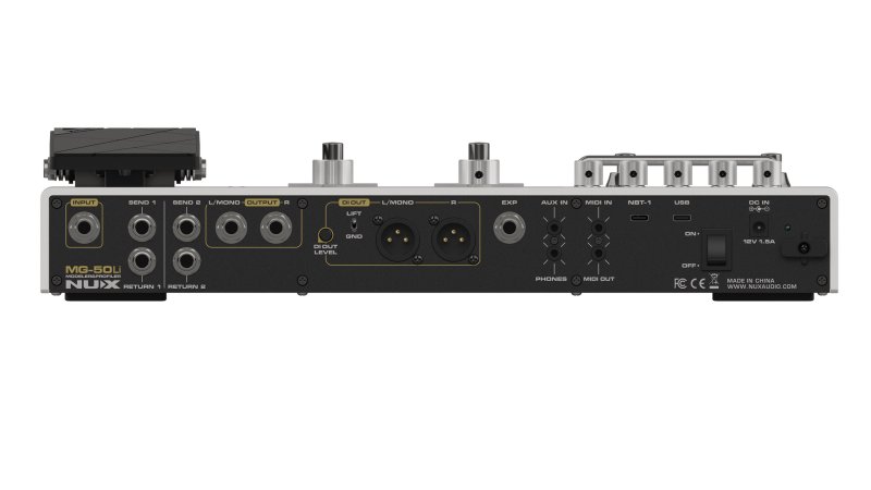 NUX - Amp Modeler and Guitar Effects Processor, White #MG-50LI-WH