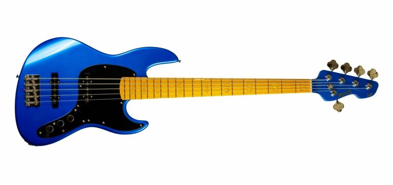 Markbass - 5-String GV GLOXY GOG Series Passive Electric Bass MP FC With Gig Bag, Blue Sky #MG-GV-5-GOG-BS-CR-MP-FC