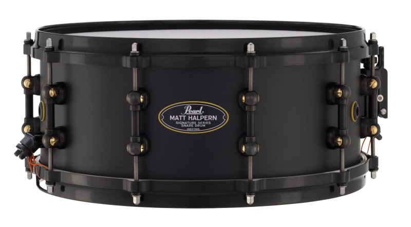 Pearl - Matt Halpern 14" x 6" Signature Snare Drum, Black #MH1460B