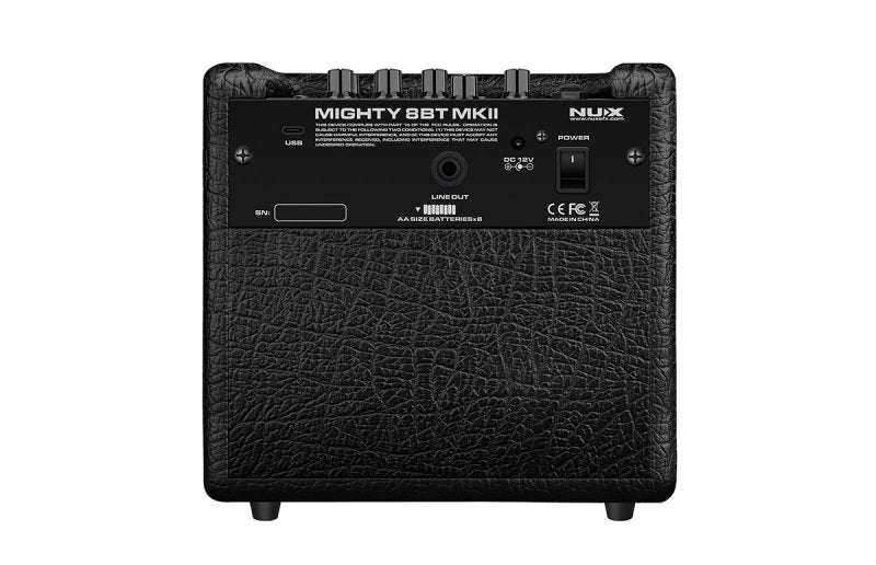 NUX - 8W Portable Modeling Amp With Bluetooth, Black #MIGHTY8BT-MKII