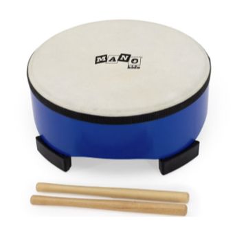 Mano Percussion - Kids Floor Drum, 10", Blue #MK-FD10-BL