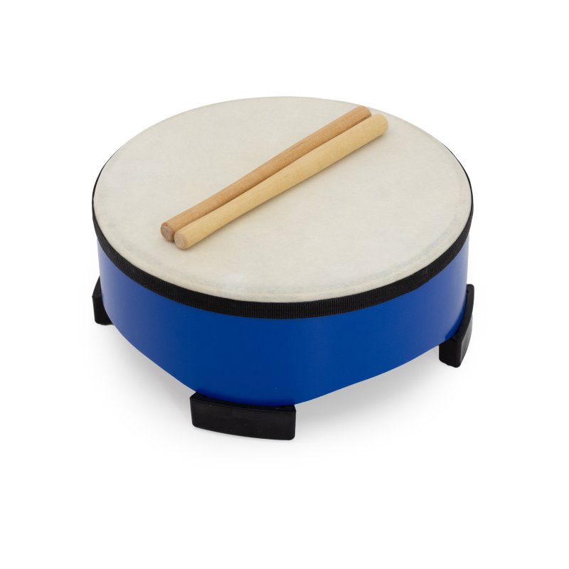 Mano Percussion - Kids Floor Drum, 10", Blue #MK-FD10-BL
