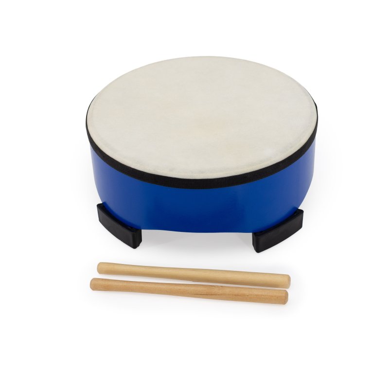 Mano Percussion - Kids Floor Drum, 10", Blue #MK-FD10-BL