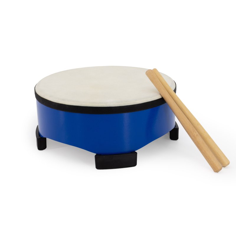 Mano Percussion - Kids Floor Drum, 10", Blue #MK-FD10-BL