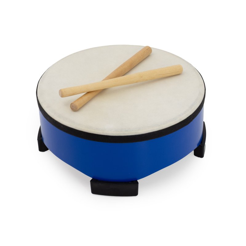 Mano Percussion - Kids Floor Drum, 10", Blue #MK-FD10-BL