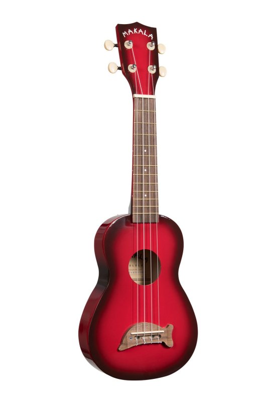 Kala - Red Burst Soprano Dolphin Ukulele #MK-SD-RDBURST