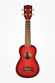 Kala - Red Burst Soprano Dolphin Ukulele #MK-SD-RDBURST