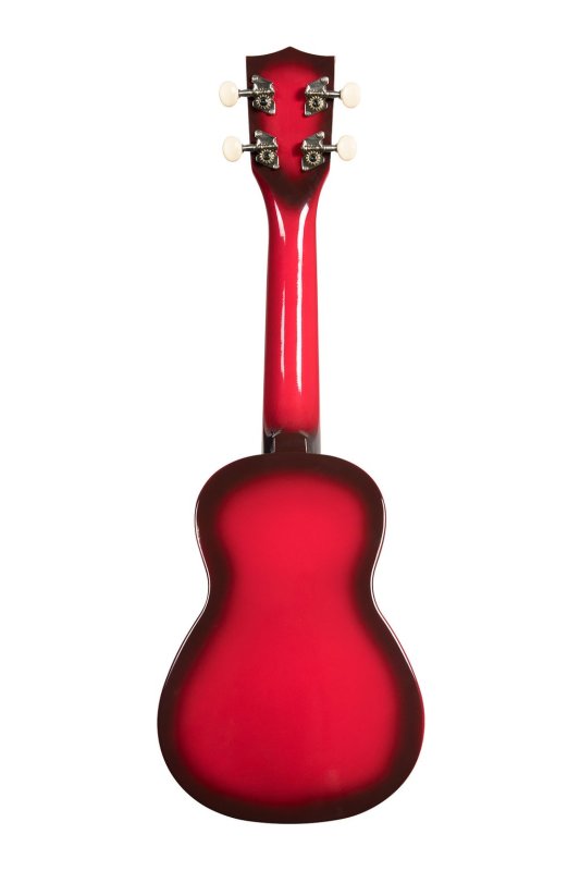 Kala - Red Burst Soprano Dolphin Ukulele #MK-SD-RDBURST