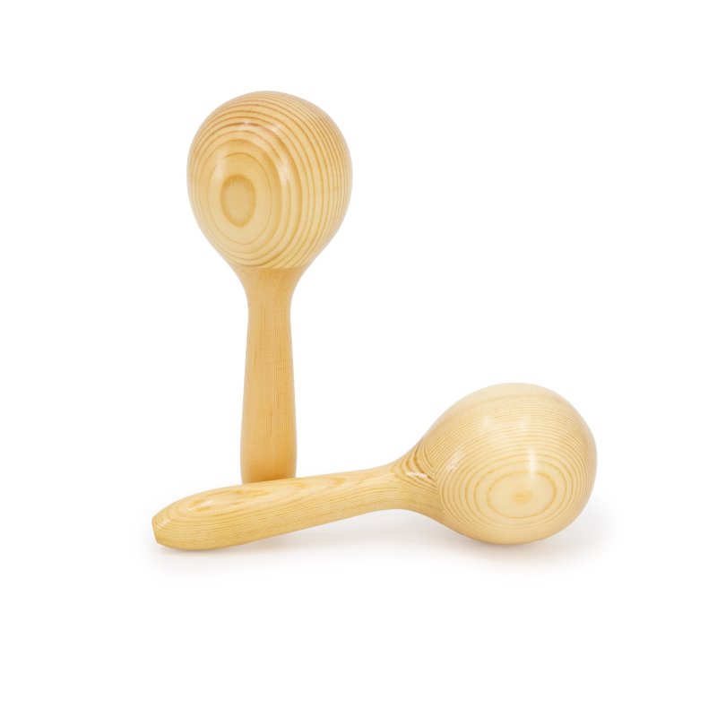Mano Percussion - Wooden Maracas, Natural #MK-WMAR-NT