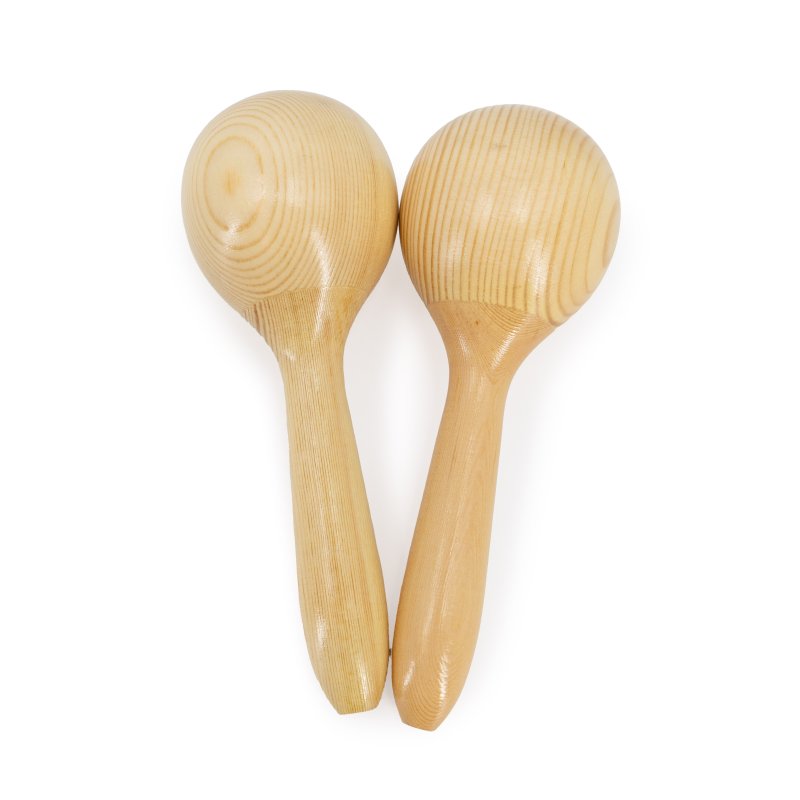 Mano Percussion - Wooden Maracas, Natural #MK-WMAR-NT