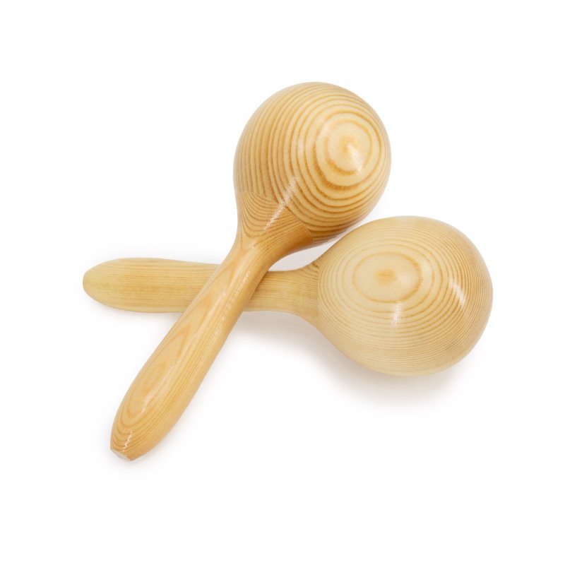 Mano Percussion - Wooden Maracas, Natural #MK-WMAR-NT