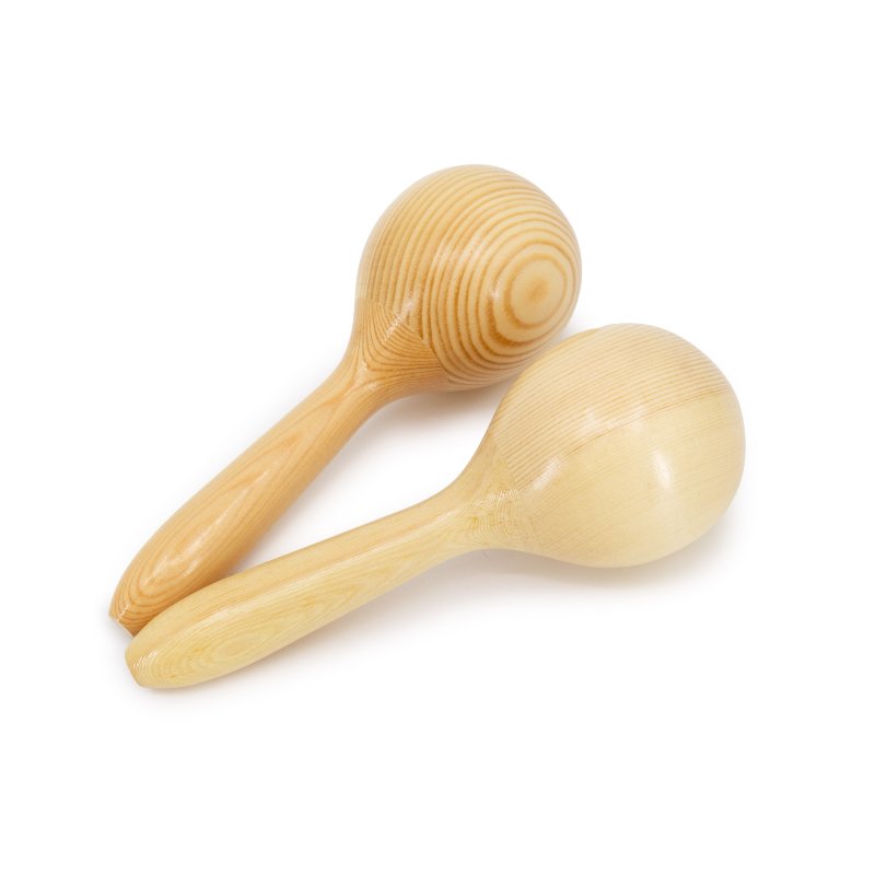 Mano Percussion - Wooden Maracas, Natural #MK-WMAR-NT